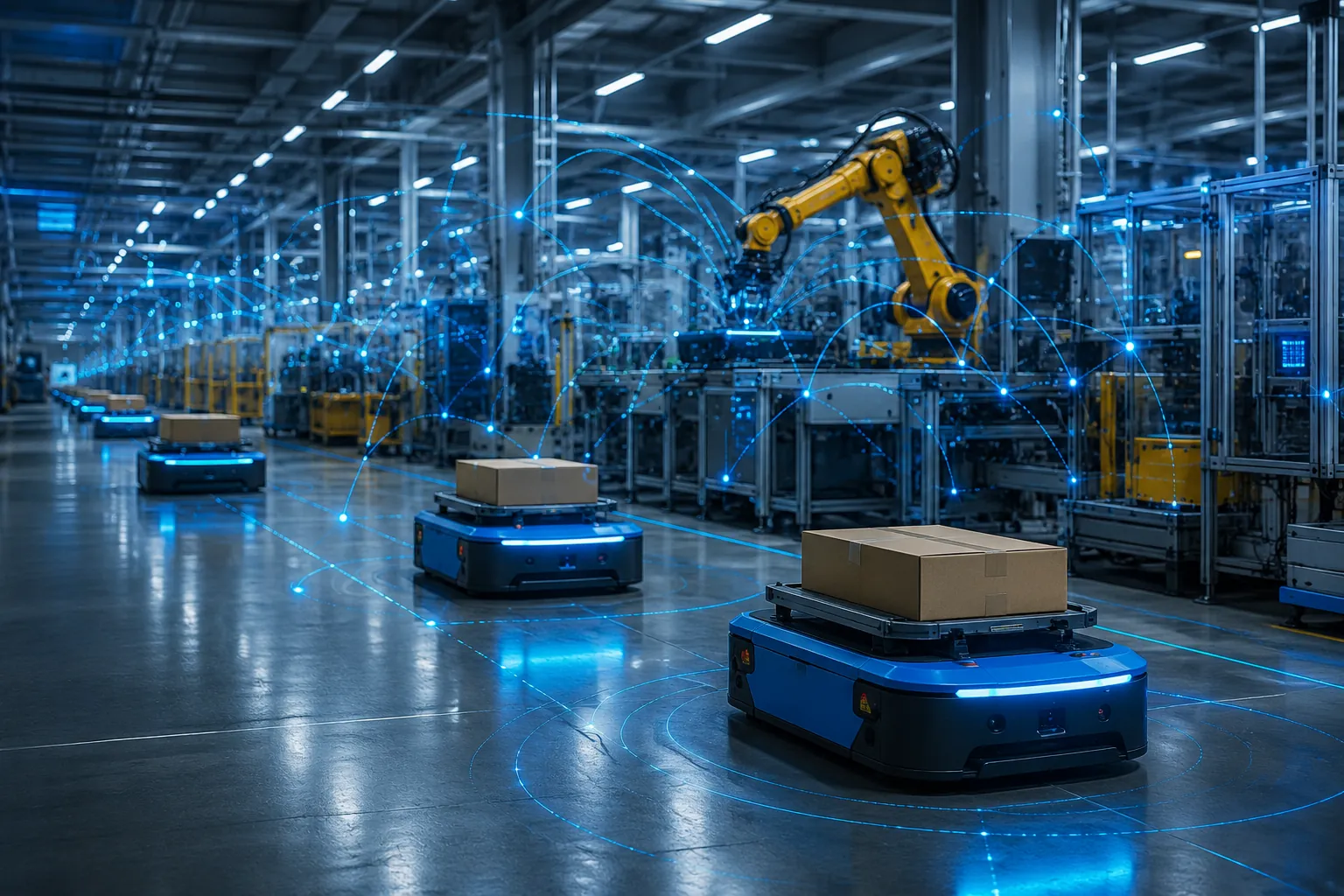 Private 5G network architecture for industrial automation with network slicing and dedicated spectrum