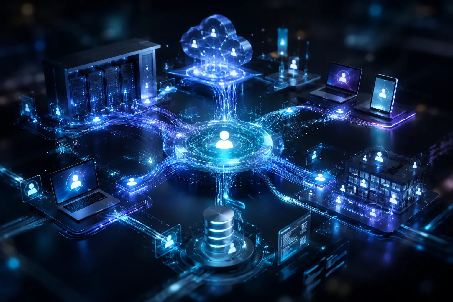 Identity fabric architecture unifying Active Directory, SaaS, and legacy authentication systems